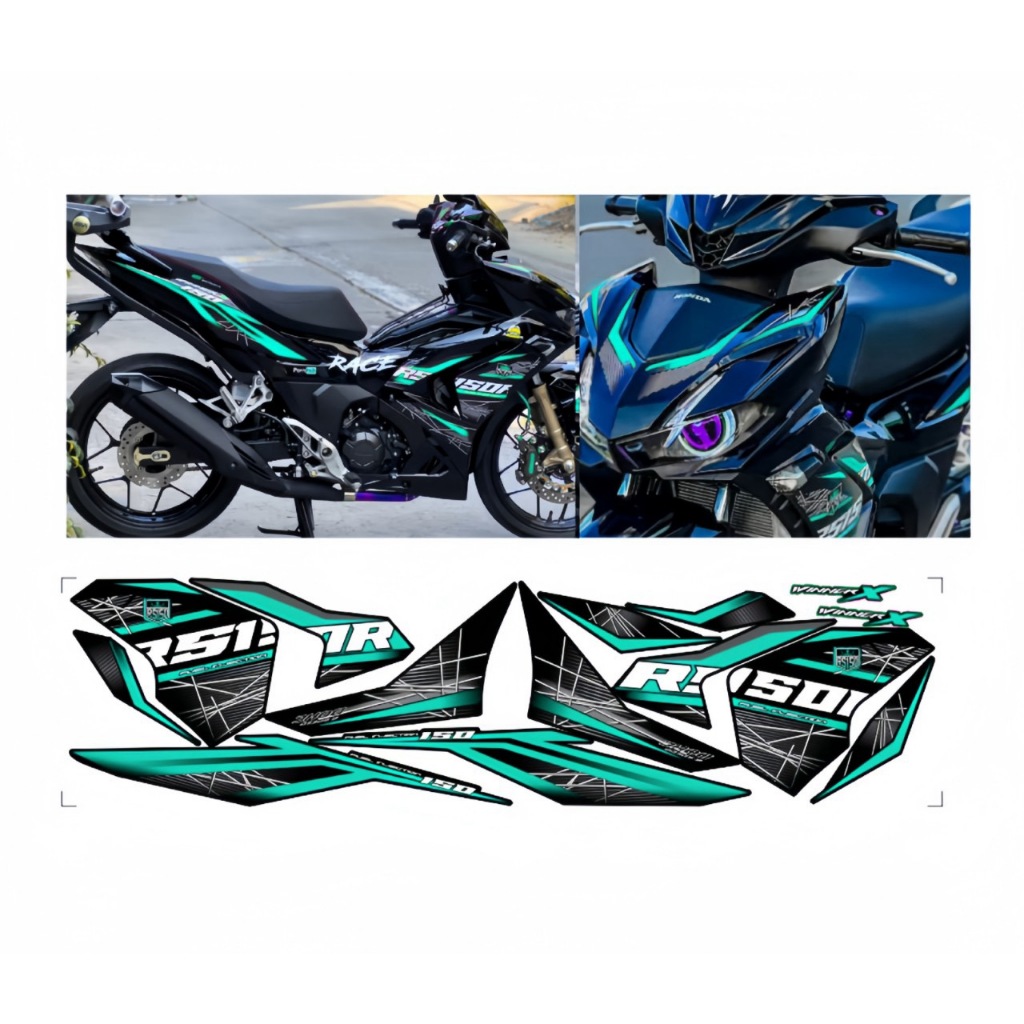 Tem rời WINNERX V3,cao cấp chất liệu in PPF,chống nước,không phai màu,thích hợp nền đen.
