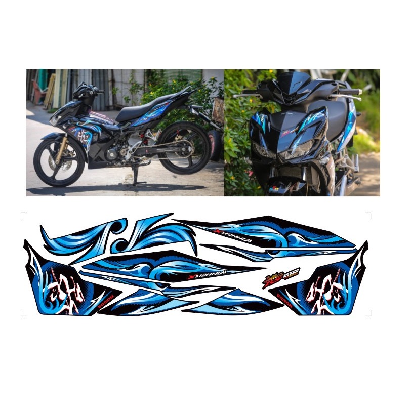 Tem rời WINNER X V3 ao cấp chất liệu in 3 lớpPPF,chống nước không phai màu