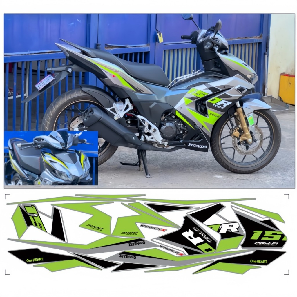 Tem ời WINNER X V3cao cấp,chất liệu in PPF,chống nước không phai màu,thích hợp nền xam hoặc đen.