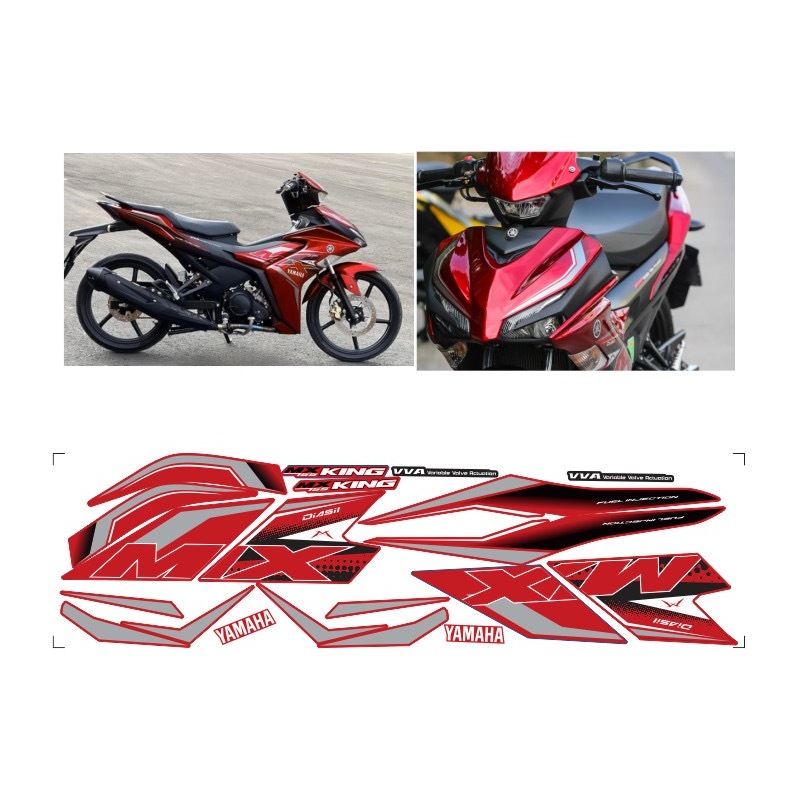Tem rời EXCITER 155 mâu mx kinh cao cấp,chất liệu in 3 lớp PPF,CHỐNG NƯỚC KHÔNG PHAI MÀU.