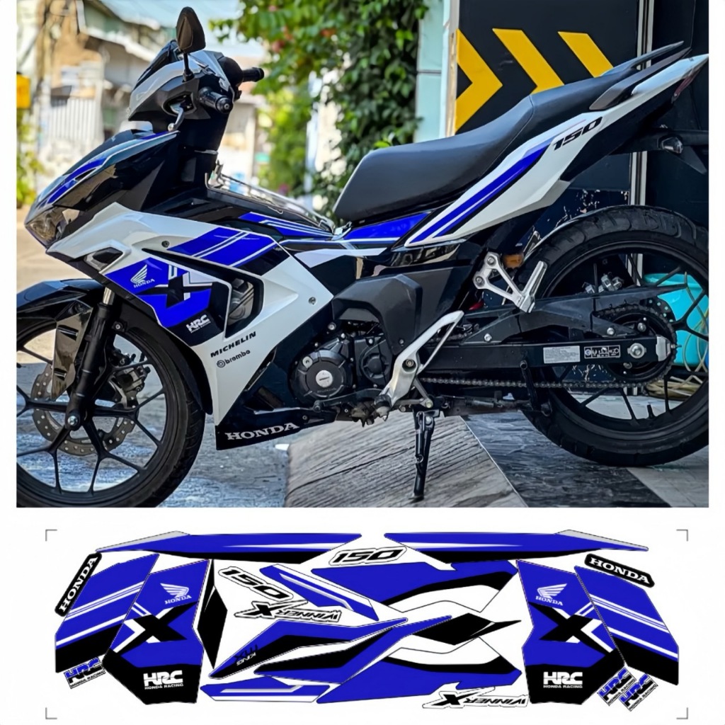 Tem rời WINNER X V3 cao cấp chất liệu in 3 lớp PPF,chống nước không phai màu thích hợp nền trắng