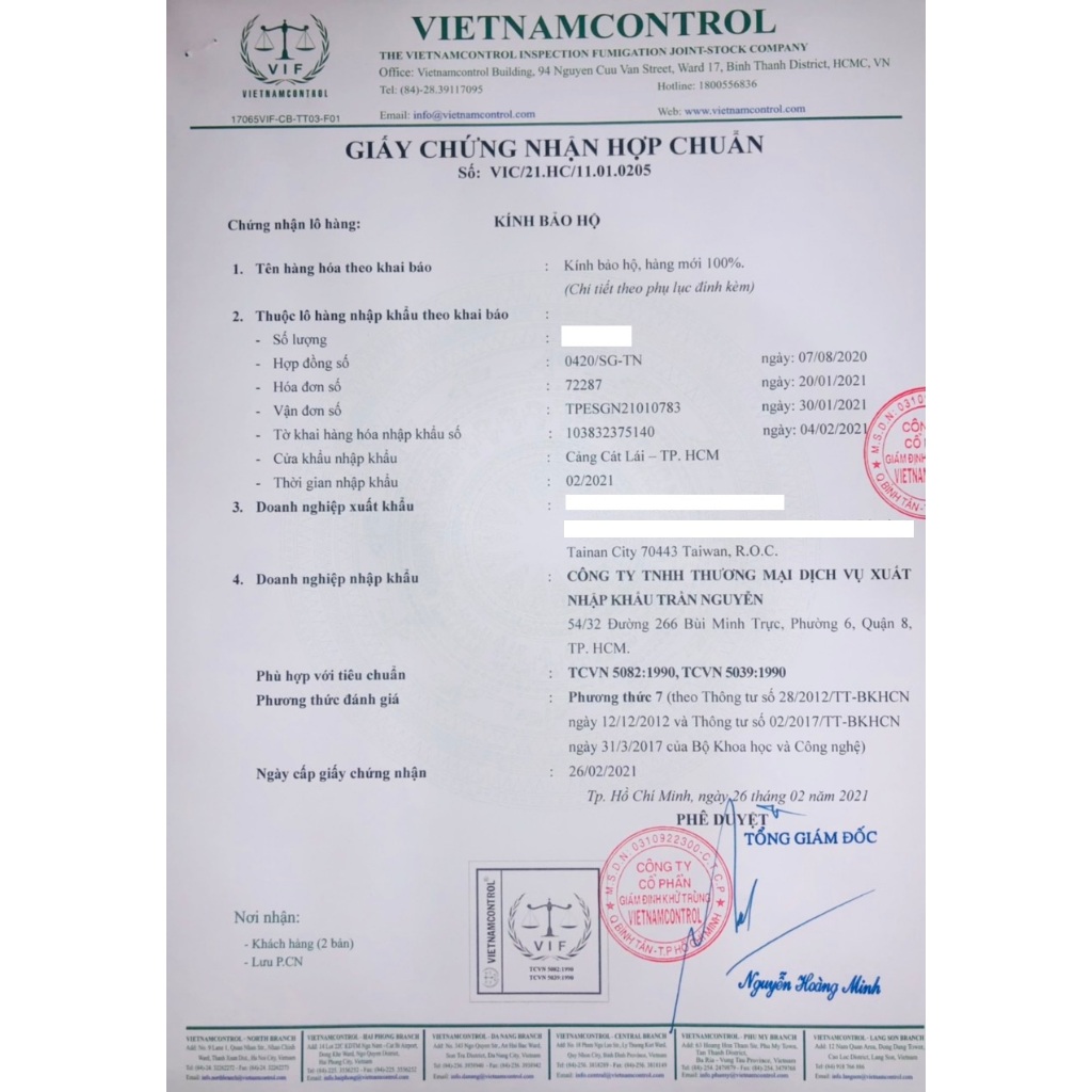 Kính Bảo Hộ Cao Cấp Chính Hãng Chống Tia UV DOUBLE SHIELD 90960 FOGCR Đài Loan Tròng Trong