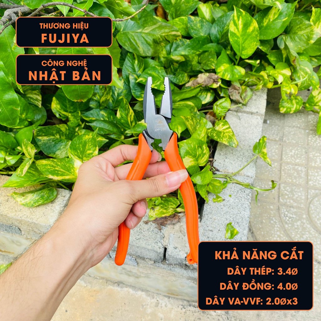 Kìm điện tác động mạnh Fujiya APP-200 8''(200mm)