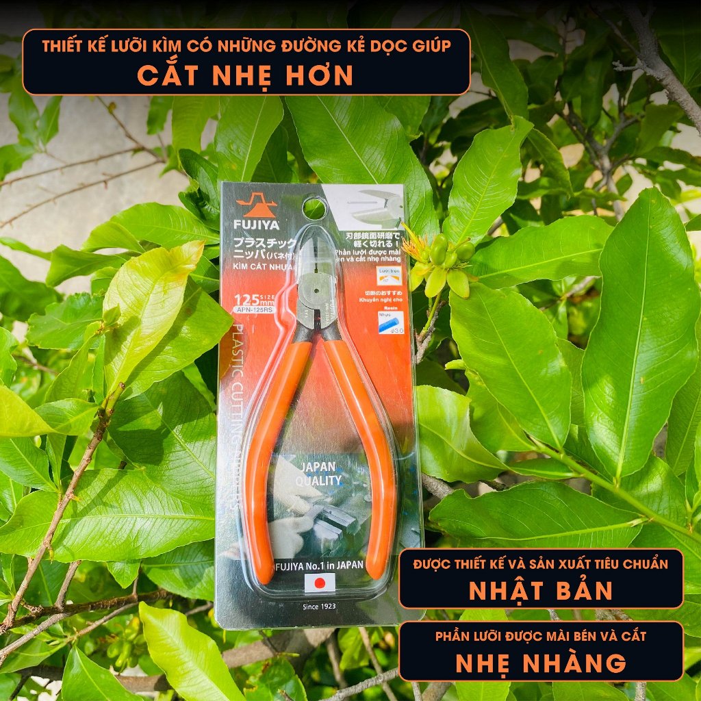 Kìm cắt nhựa lưỡi tròn Fujiya APN-125RS 5''(125mm)