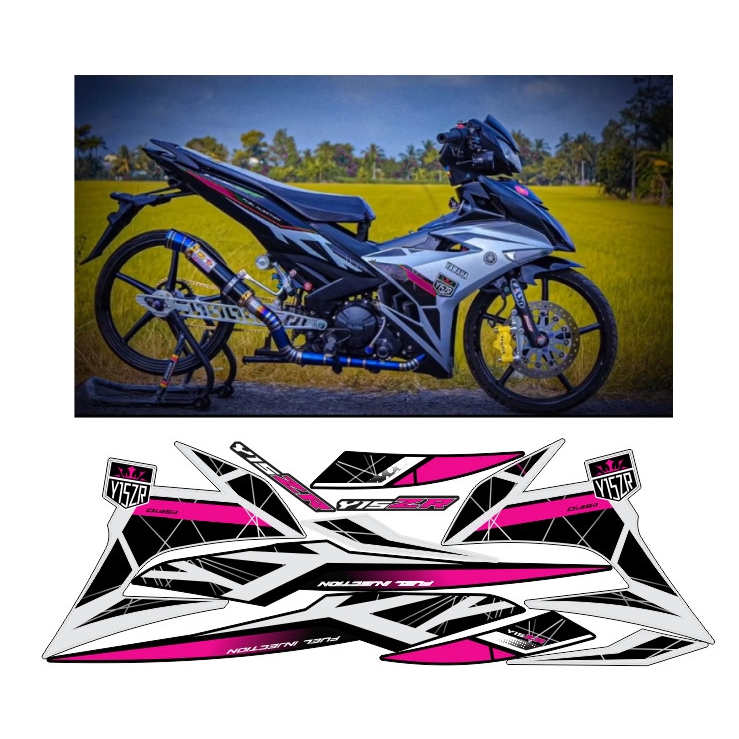tem rời exciter 150 mẫu y15zr cao cấp chất liệu in 3 lớp PPFchống nước không phai màu.
