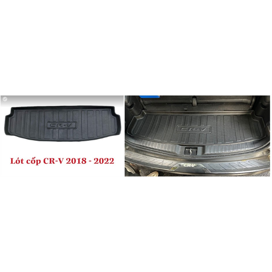Lót cốp nhựa xe Honda CRV 2019- 2022 , nhựa TPO dẻo chống nước, đàn hồi cực tốt