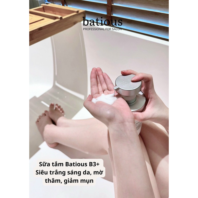Sữa tắm BATIOUS B3+ 500ml hạn 2028 trắng da mờ thâm IS231