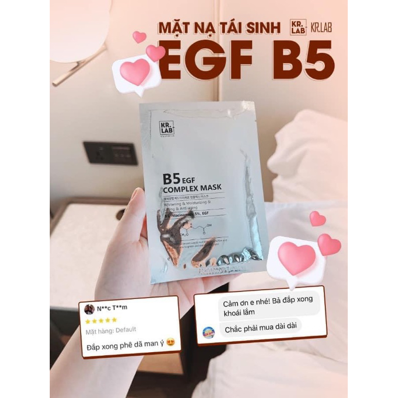 Combo 30-50 miếng Mặt nạ Kr.lab B5 EGF complex mask - hạn 2028 Hàn Quốc  IS288
