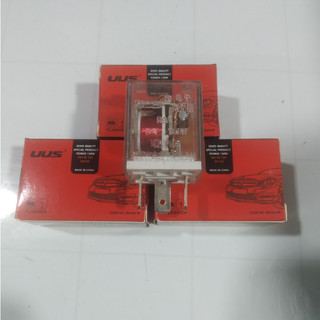 Rơ le xi nhan 3 chân UUS đỏ, rơ le nháy 3 chân UUS điện 12v và 24v.