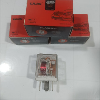 Rơ le xi nhan 3 chân UUS đỏ, rơ le nháy 3 chân UUS điện 12v và 24v.