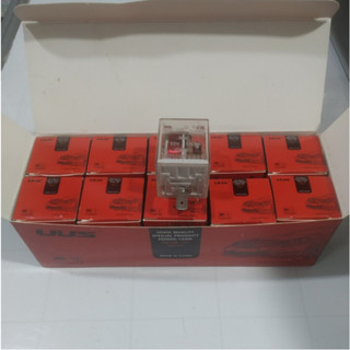 Rơ le xi nhan 3 chân UUS đỏ, rơ le nháy 3 chân UUS điện 12v và 24v.