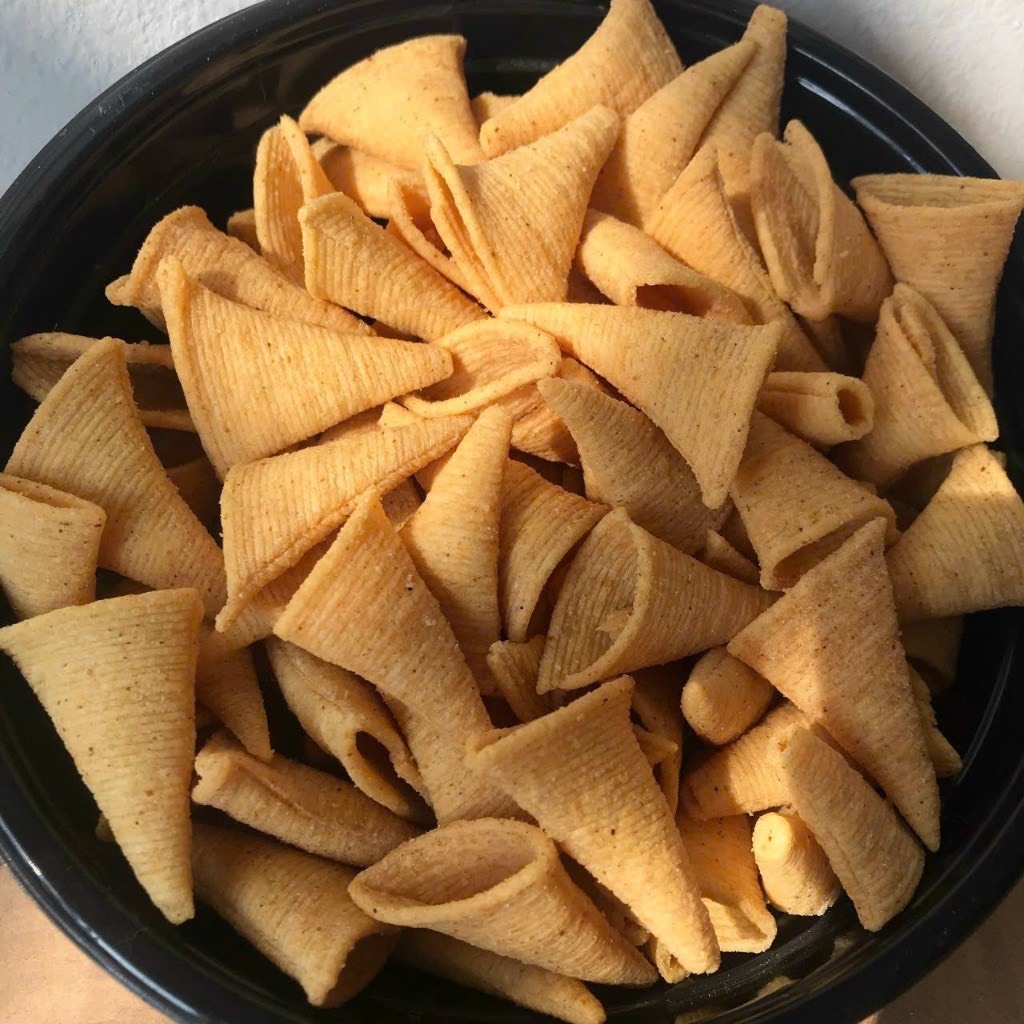 500Gr Snack Nón Hình Tam Giác Giòn Tan Tẩm Vị, Đóng Túi Zip Sạch Sẽ