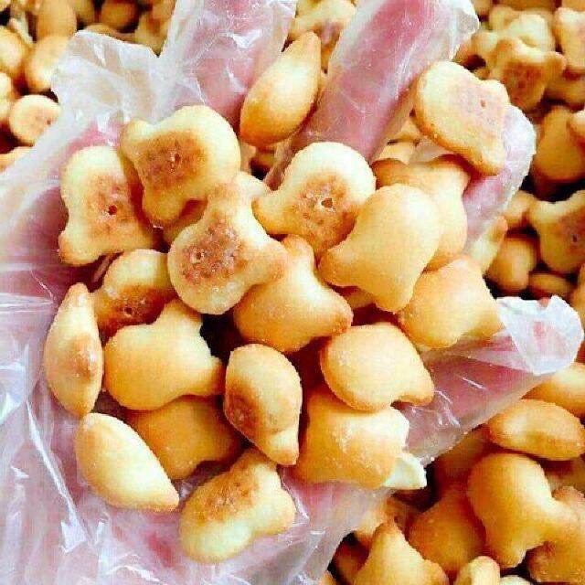 500Gr Bánh Gấu Thiên Hồng Nhân Kem Sữa Thơm Ngon, Đóng Túi Zip Sạch Sẽ