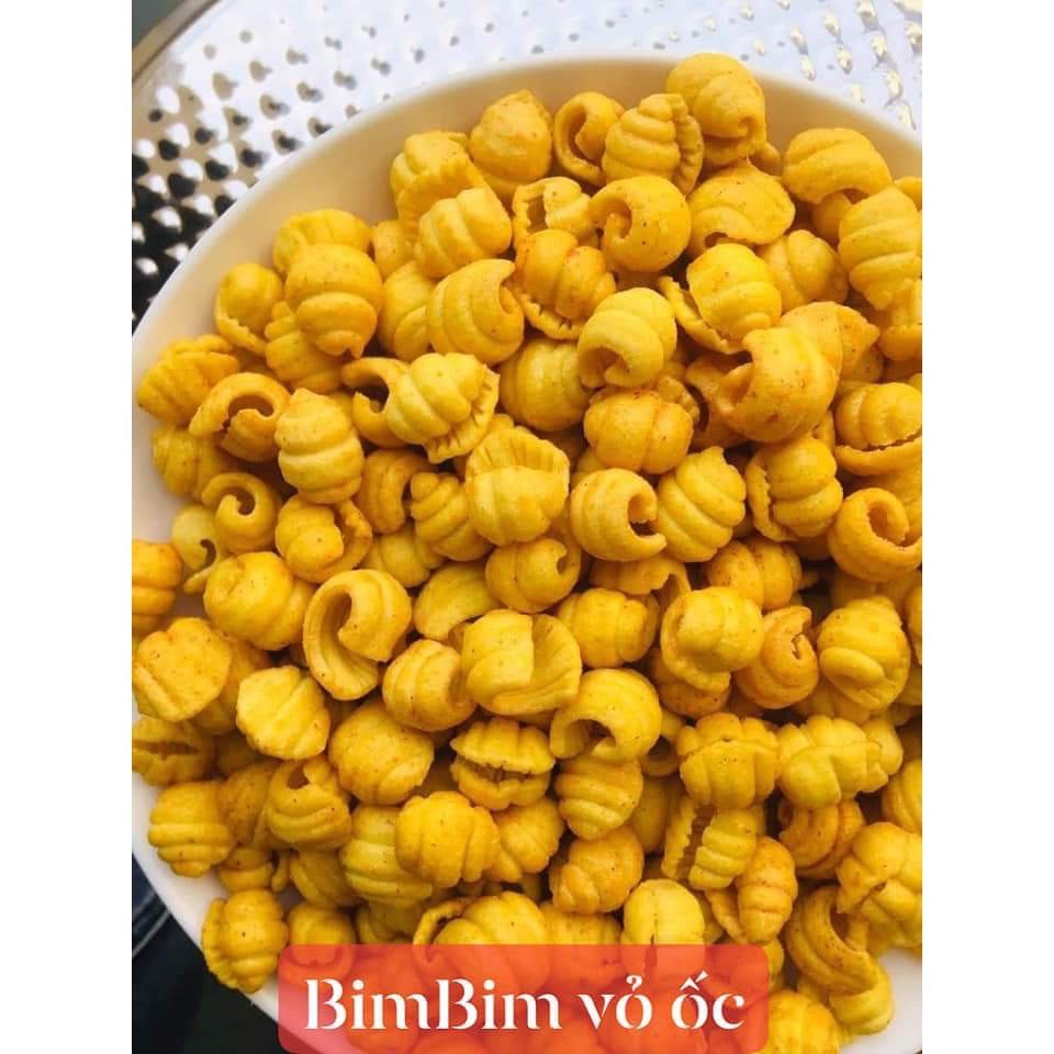 500Gr BimBim Hình Ốc Thơm Giòn Cay Nhẹ, Đóng Túi Zip Sạch Sẽ