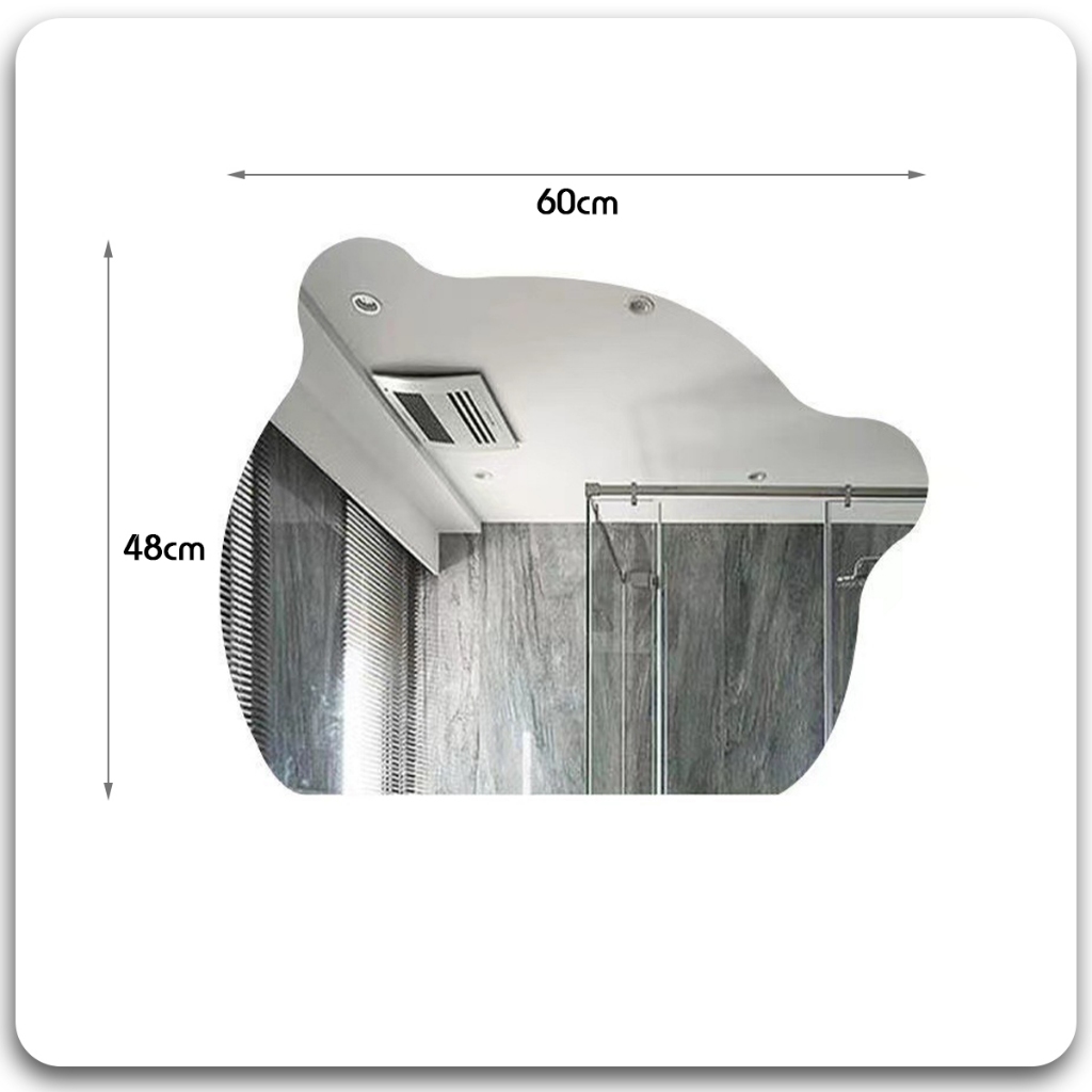 Gương Treo Tường Hình Chú Gấu Decor Phòng Tắm Cao Cấp NHU Y DECOR Đầy Đủ Phụ Kiện