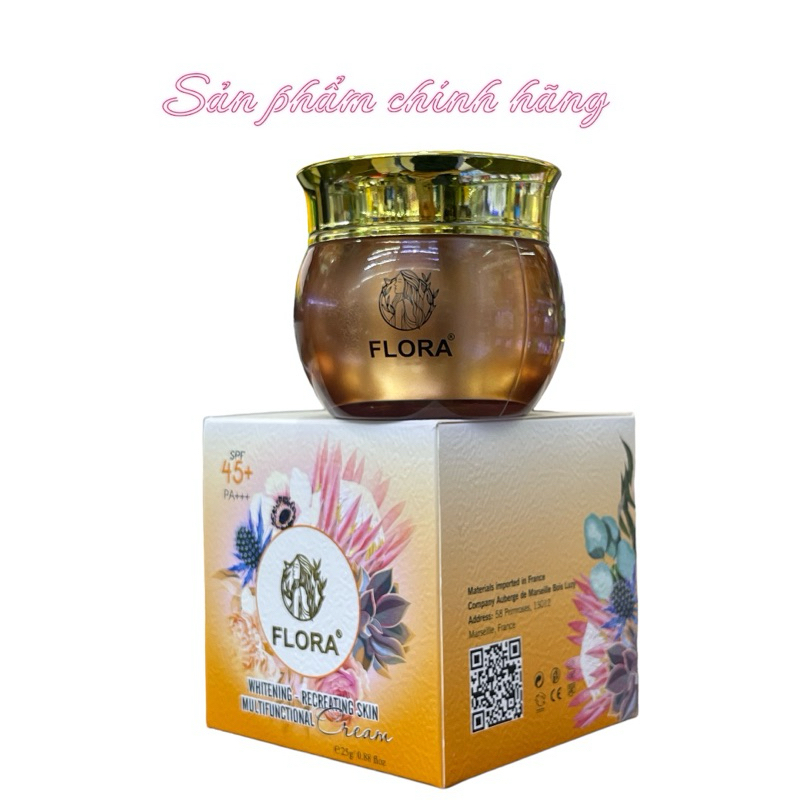 Kem Flora đa chức năng trắng da tái tạo phục hồi da 25gram
