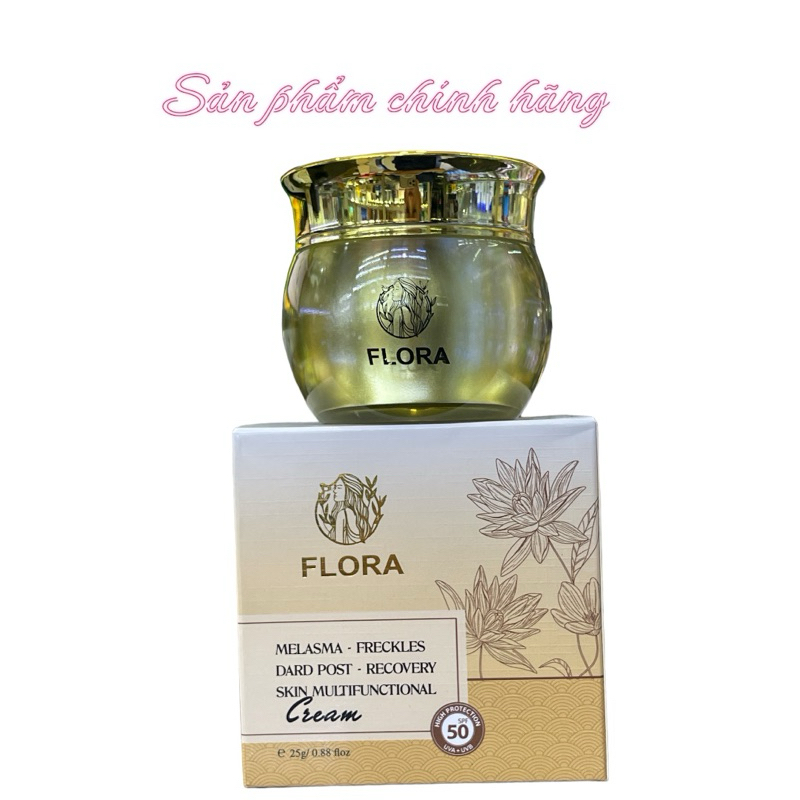 Kem FLORA nám tàn nhang đồi mồi giúp phục hồi da đa chức năng 25gram