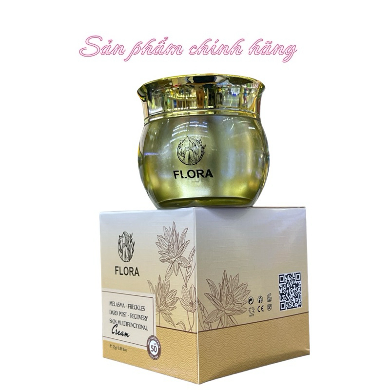 Kem FLORA nám tàn nhang đồi mồi giúp phục hồi da đa chức năng 25gram