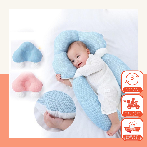 Gối Chữ U Đa Năng 2 Mặt Có Dây Rút Điều Chỉnh