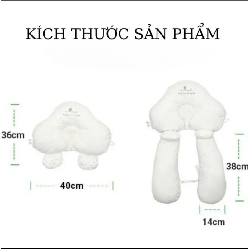 Gối Chữ U Đa Năng 2 Mặt Có Dây Rút Điều Chỉnh