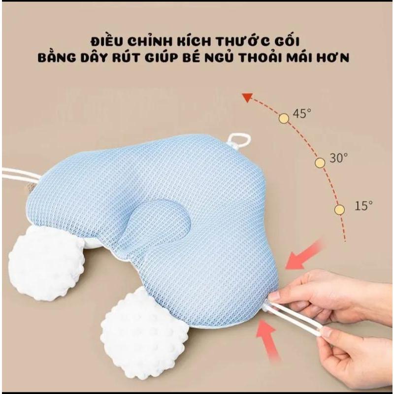 Gối Chữ U Đa Năng 2 Mặt Có Dây Rút Điều Chỉnh