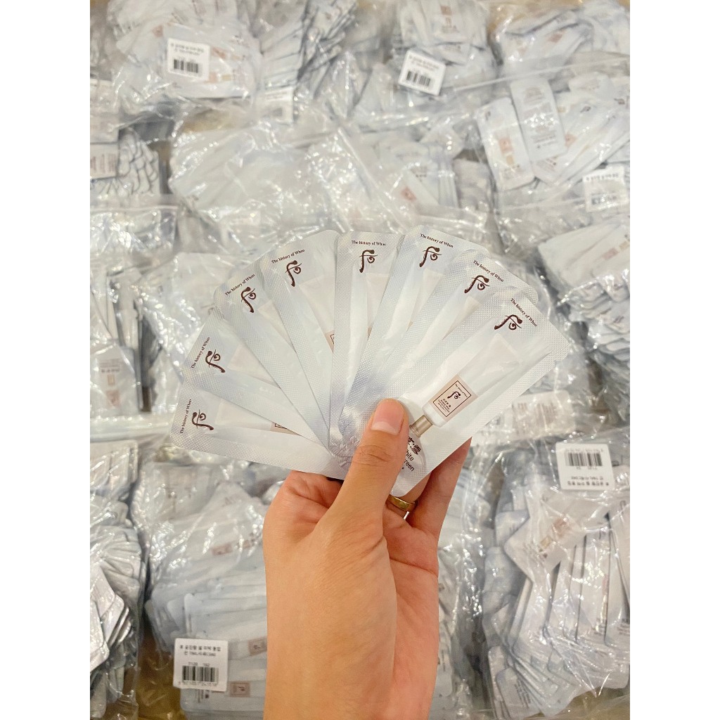 [Set 120 gói] Gói kem chống nắng nâng tone đẹp nhất của Whoo Radiant White tone up 1ml