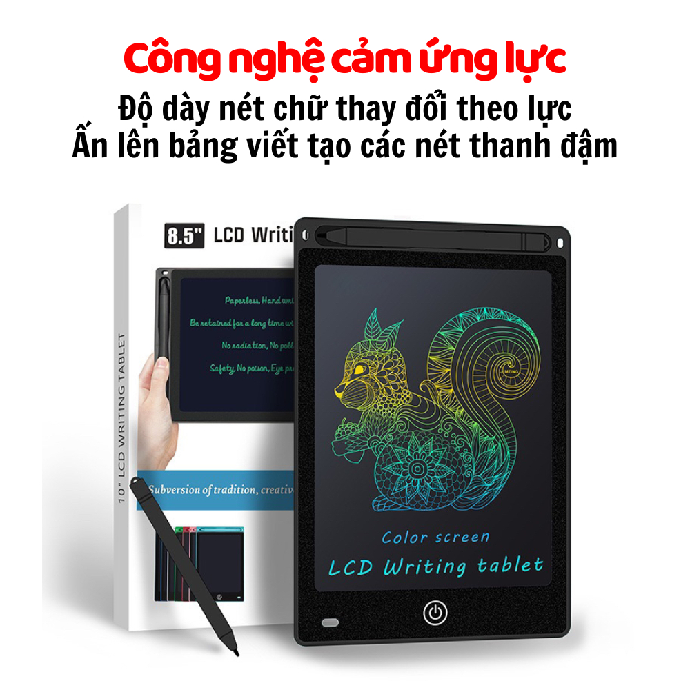 Bảng Viết tự xóa LCD, Bảng Vẽ Điện Tử Thông Minh Tự Động Xóa Thúc Đẩy Tư Duy Sáng Tạo Cho Bé