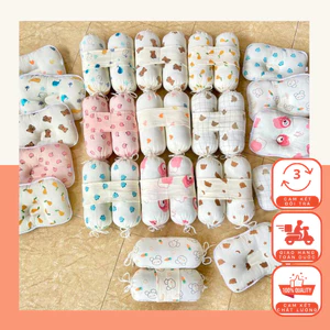 Bộ gối chặn bông xô Muslin chống giật mình và cố định tư thế ngủ cho bé TK01 Gối Ngủ