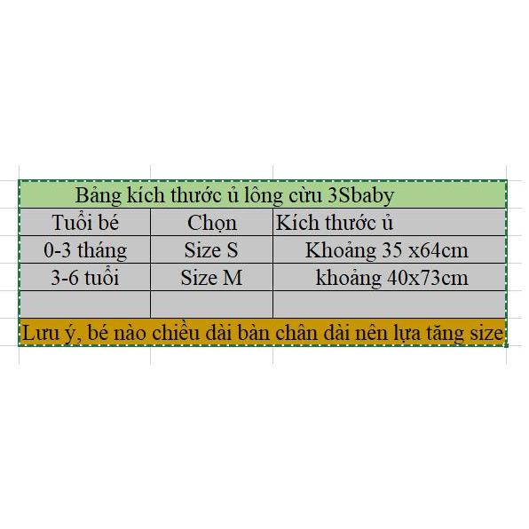 Túi Ngủ Lông Cừu Cho Bé Sơ Sinh