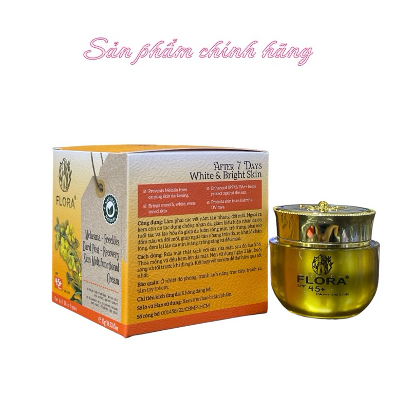 Kem FLORA nám tàn nhang đồi mồi 10in1 15gram