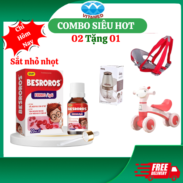 Besroros bổ sung sắt cho trẻ