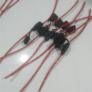Combo 5 Giắc cắm, chân cắm cầu chì chống cháy có nắp đậy chống nước.