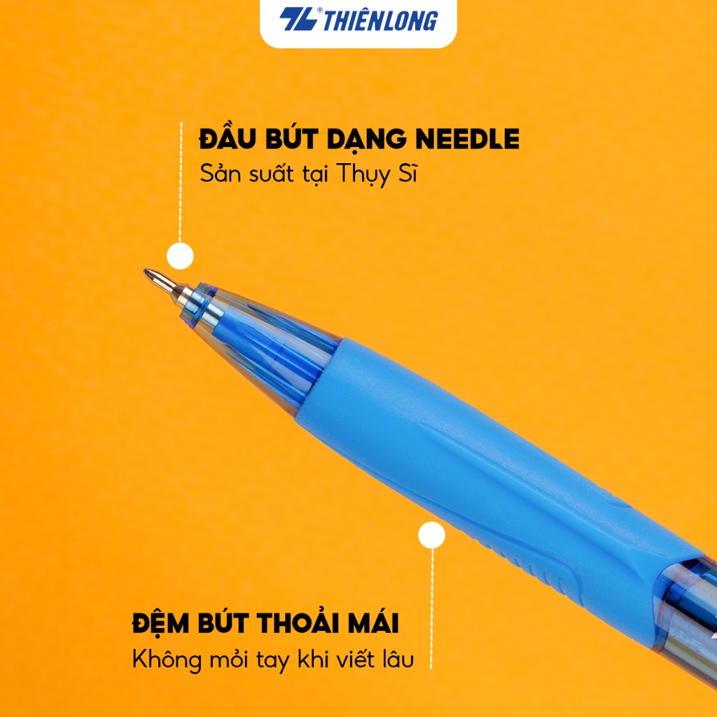 Ảnh Combo 5/10/20 Bút bi Thiên Long TL-095 Butter Ink - Viết bi ngòi 0.5mm kiểu dáng hiện đại cầm tay thoải mái nét đều trơn 4