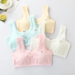 Áo lá học sinh, áo lót bé gái có thể tháo đệm tiện lợi, chất liệu cotton size 34-46kg Maruka Fashion