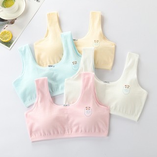 [A06 hàng mới] Áo lá học sinh, áo lót bé gái có thể tháo đệm tiện lợi, chất liệu cotton size 34-46kg Maruka Fashion