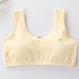 [A06 hàng mới] Áo lá học sinh, áo lót bé gái có thể tháo đệm tiện lợi, chất liệu cotton size 34-46kg Maruka Fashion