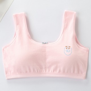 [A06 hàng mới] Áo lá học sinh, áo lót bé gái có thể tháo đệm tiện lợi, chất liệu cotton size 34-46kg Maruka Fashion