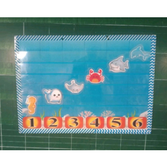 BẢNG THI ĐUA 6 NHÓM SINH VẬT BIỂN (Đồ dùng dạy học Miki)