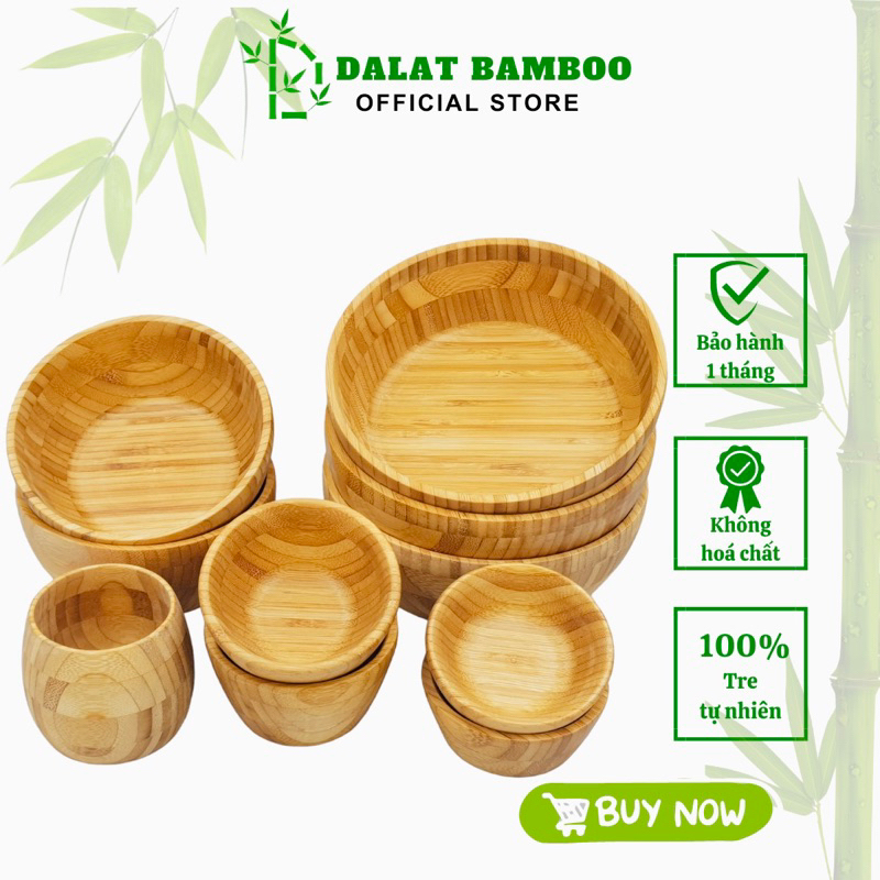 TÔ, BÁT TRE ĂN CƠM CAO CẤP ĐÀ LẠT BAMBOO – MADE IN VIET NAM | Shopee ...