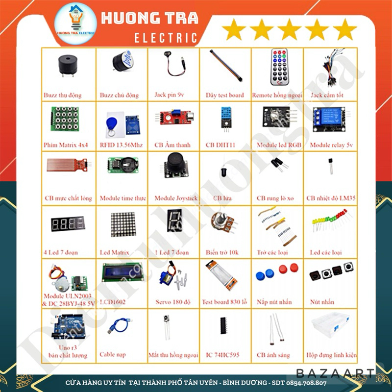 Bộ Kit Thực Hành Arduino Uno R3 Cơ Bản Dành Cho Học Sinh - Sinh Viên
