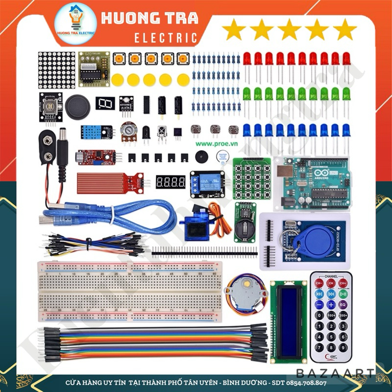 Bộ Kit Thực Hành Arduino Uno R3 Cơ Bản Dành Cho Học Sinh - Sinh Viên