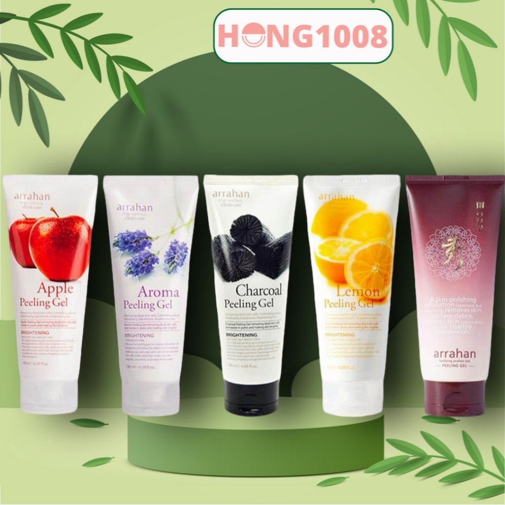 Gel Tẩy Tế Bào Chết Arrahan Chiết Xuất Thảo Mộc 180ml  Arrahan Soo Peeling Gel Hàn Quốc Hong1008