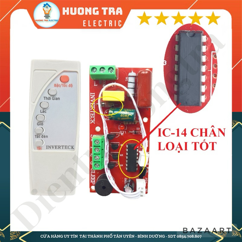 Bộ Mạch Quạt Điều Khiển Từ Xa INVERTECK Loại Tốt