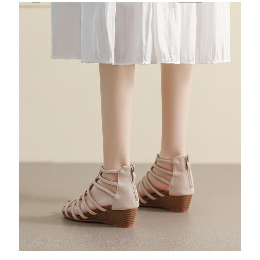 [Chính hãng] Giày sandal chiến binh nữ XIANGLV sang trọng basic đế cao 5cm, sandal nữ dây, giày dây LAL04- Laylalay.n
