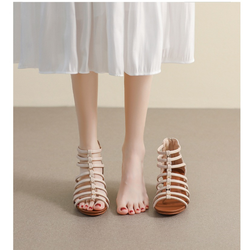 [Chính hãng] Giày sandal chiến binh nữ XIANGLV sang trọng basic đế cao 5cm, sandal nữ dây, giày dây LAL04- Laylalay.n