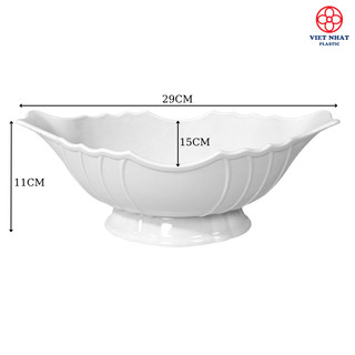 Bát thuyền đựng gà 6815, Bát nhựa bày Gà thắp hương, Đĩa nhựa bày gà Việt Nhật cao cấp