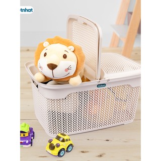 Làn đi sinh ,Giỏ nhựa đựng quần áo có nắp ,có quai xách Việt Nhật cho mẹ và bé 2604/2608
