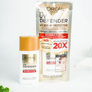 Kem chống nắng Loreal UV Defender Serum Protector Invisinle Fluid SPF50/ PA++++ 50ml