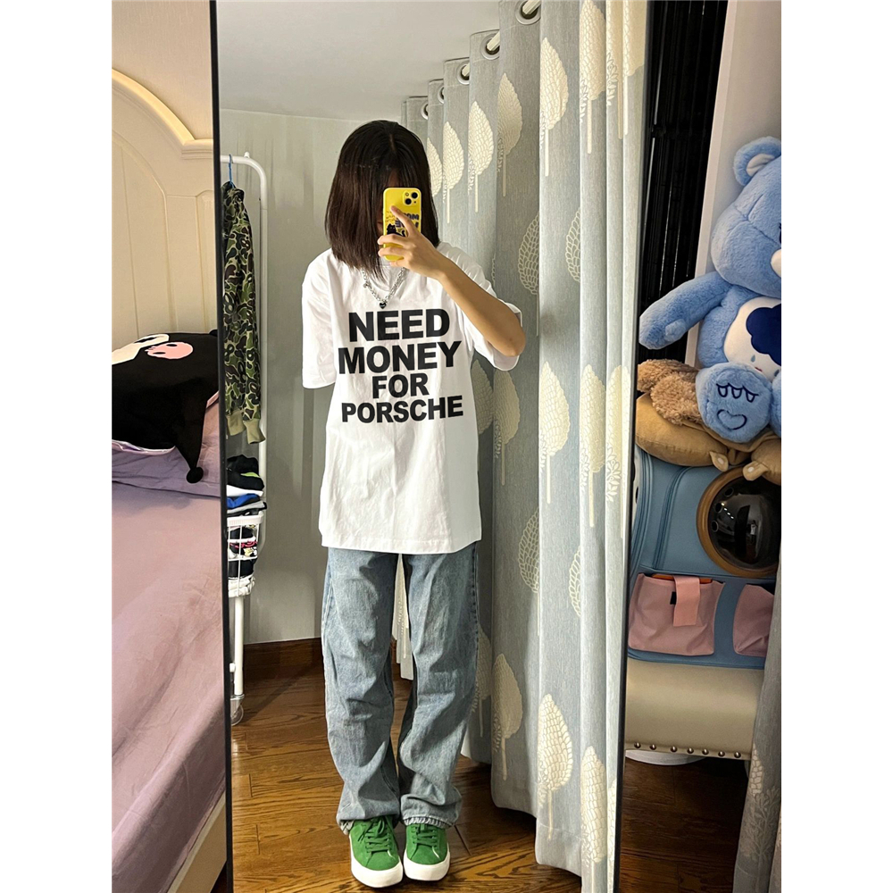 Áo Thun Nam Họa Tiết Chữ NeedMoney JayZey Phông Tay Lỡ Chất Vải Cotton Co giãn Chuẩn Form Unisex