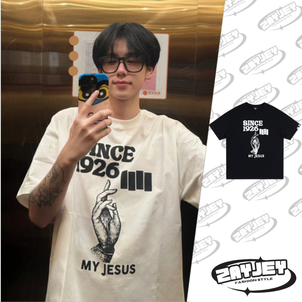 Áo Thun Nam Họa Tiết Since 1926 JayZey Phông Tay Lỡ Chất Vải Cotton Co giãn Chuẩn Form Unisex
